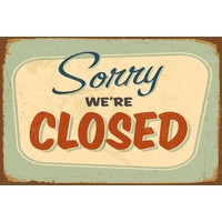 Myflair Metallschild we are closed"