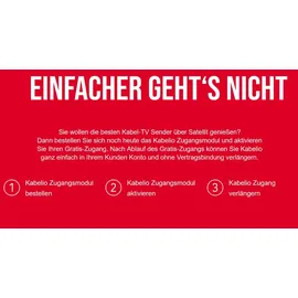 Kabelio Zugangsmodul inkl. 3 Monate Gratis-Zugang CI+ Modul)