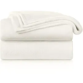 Blumtal Kuscheldecke 270 x 230 cm Weiß