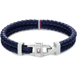 Tommy Hilfiger Jewelry Armband für Herren aus Leder Blau