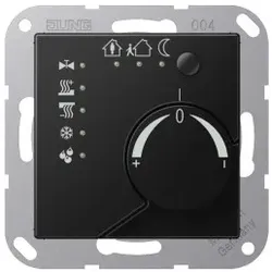 Jung A2178TSSWM KNX Stetigregler mit integrierter Tasterschnittstelle 4fach, Serie A, graphitschwarz matt
