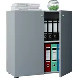 VCM Lona Aktenschrank 70 x 39 x 74 cm grau