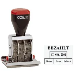 COLOP Datumstempel mit Text "Bezahlt" 04060/L2