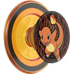PopGrip Premium  für MagSafe rund - ausziehbarer Handy-Griff Handyhalter -  Charmander Flame