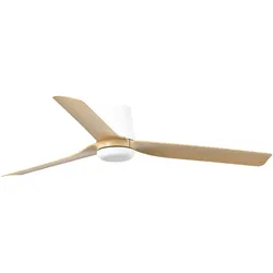 PUNT TUB M DC-Ventilator in Weiß/hellem Holz
