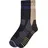URBAN CLASSICS Hiking Performance Socken 2 Paar Beige/Braun/Lila/Schwarz 39-42