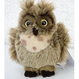 Uni-Toys - 'Horneule', Virginia-Uhu - 18 cm (Höhe) - Plüsch-Vogel, Eule Plüschtier, Kuscheltier