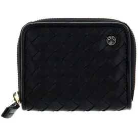 ABRO Piuma Geldbörse Damen schwarz/gold