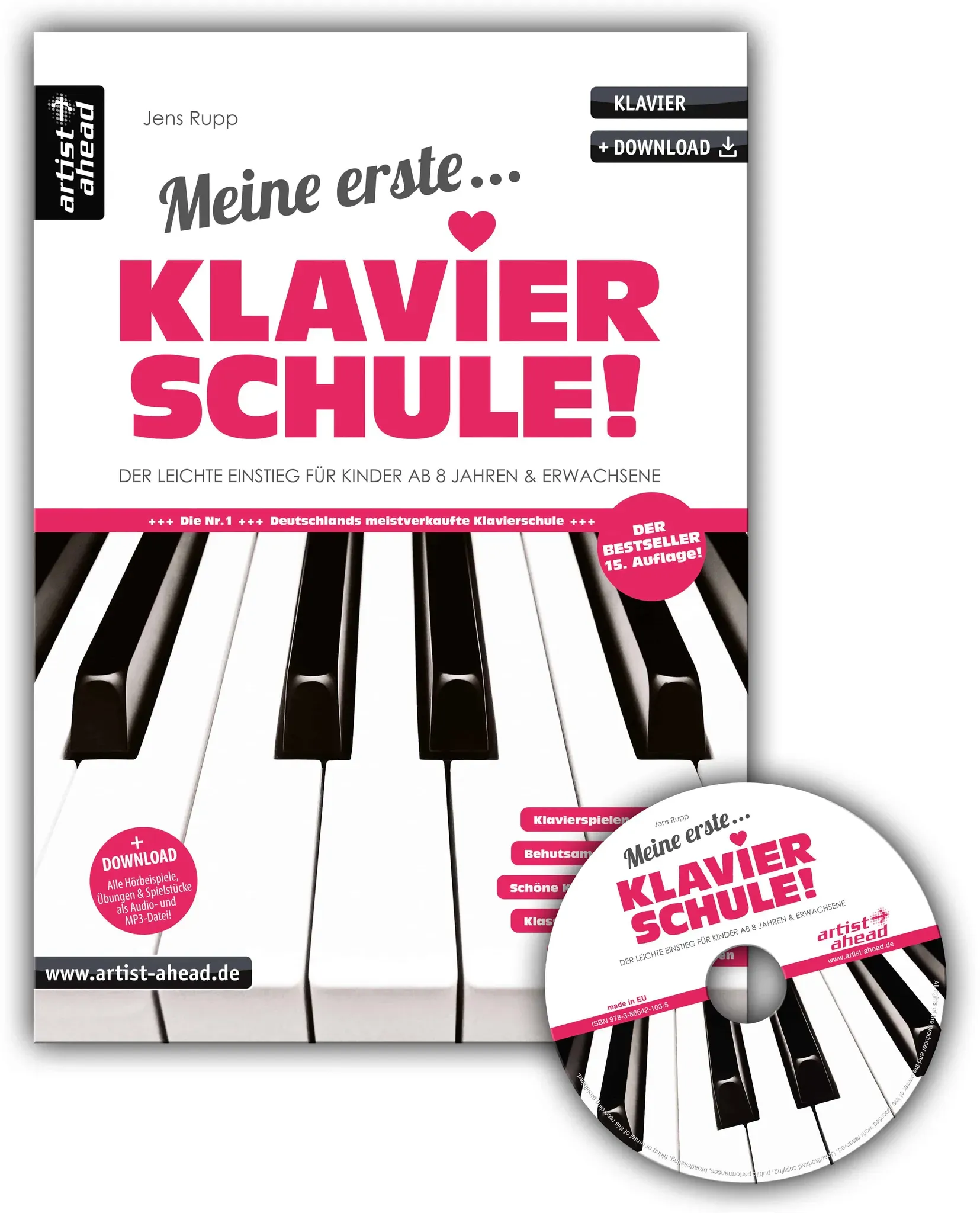 Artist Ahead Meine erste Klavierschule! inkl. CD - Jens Rupp - Lehrbuch