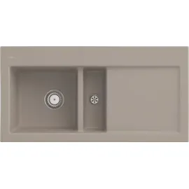 Villeroy & Boch Subway 60 links Einbauspüle almond Handbetätigung 1000 x 510 mm
