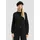 QS Melierte Strickjacke aus Baumwollmix Schwarz XXL