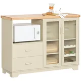 SoBuy Buffet Sideboard 120 x 90 x 40 cm Beige