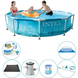 Intex Metal Frame Strandseite 305x76 cm - 7-teilig - Swimmingpool-Paket EINHEITSGRÖSSE