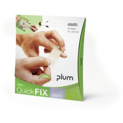 Plum QuickFix Mini Pflasterverpackung, Elastische Pflaster, immer griffbereit zur Hand., 1 Packung = 30 Stück
