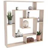 matkam Bücheregal 125 x 129 x 21 cm Sonoma Eiche