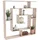 matkam Bücheregal 125 x 129 x 21 cm Sonoma Eiche