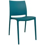 Stuhl, Esszimmer Altea Kunststoff Farbe Grün Öl Modell Comfort