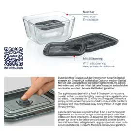 Kela Frischhaltedose rechteckig transparent 0,75 l