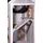 Dobar Katzenhaus Fancy Cat 58 x 55 x 109 cm Grau/Orange/Rot