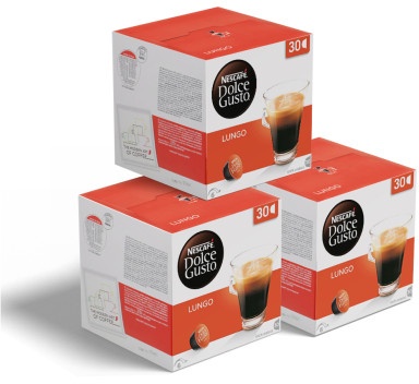 Kaffeekapseln geeignet für Dolce Gusto®-Set NESCAFÉ Dolce Gusto Lungo, 3 x 30 Stk.