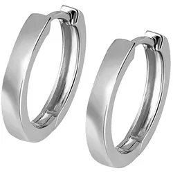 Paar Creolen FIRETTI "Schmuck Geschenk Silber 925 Klappcreole glänzend", silber (silberfarben), Ohrringe, Damen, Silber 925 (Sterlingsilber)