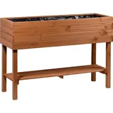 Dobar großes Hochbeet 117 x 40 x 80 cm Braun