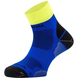 KYPROS-BAKTERIENFREIE-MITTLERE KOMPRESSIONS-LAUFSOCKEN-BLAU/GELB 44