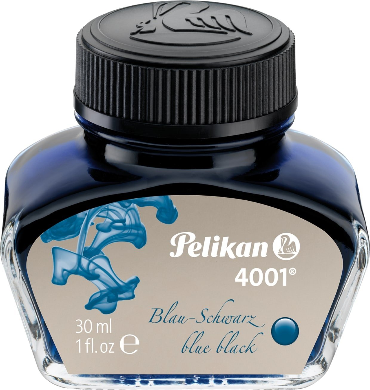 Pelikan, Ersatzpatrone, Tintenglas 4001 (Tintenfass, Schwarz, Blau)