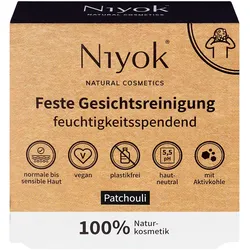 Niyok Feste Gesichtsreinigung Patchouli, 80 Gramm