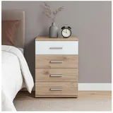 Hti-Living Nachtschrank Nina 45 x 38 x 70 cm Weiß