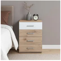 Hti-Living Nachtschrank Nina 45 x 38 x 70 cm Weiß