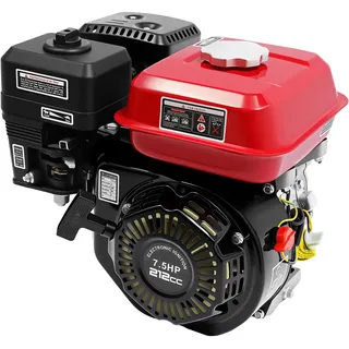 Benzin Stromerzeuger 4000W 7.5HP 4 Takt Tragbarer Motor mit 3.6L Tank für Baustelle Notstrom Wasserpumpen Go-Karts (Schwarz)