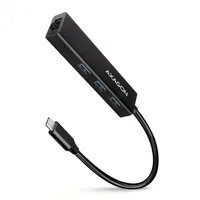 Axagon HMC-GL3A USB-C-Hub 3x USB-A Gbit-LAN schwarz