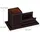 Relaxdays Schreibtisch Organizer Stiftebecher Braun