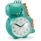Atlanta Kinderwecker mit Leisegang Dino Grün/Orange