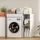 Homcom Waschmaschinenschrank 90 x 60 x 90,5 cm Weiß Kunststoff/Spanplatte
