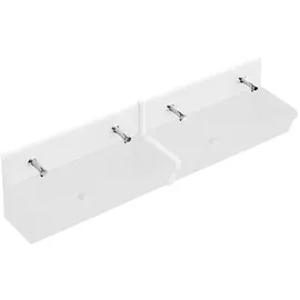 Villeroy & Boch O.novo Waschbecken-Leiste (Ohne Spezialglasur, Weiß, Zwischen zwei Rückwandplatten)