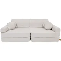 MeowBaby Kindersofa,, Champagner, Textil, 160x24x80 cm, Kinder- & Jugendzimmer, Kindermöbel, Kindersitzmöbel & -tische, Kindersessel & -sofas