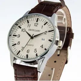 Excellanc Herrenuhr Kunstleder 40 mm