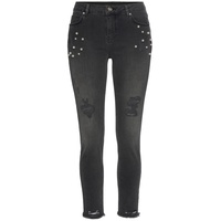 LASCANA Destroyed-Jeans Damen black-washed, Gr.38