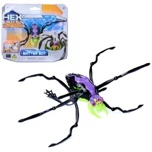hex bots - Skitter Bot Spinne, Robotik Spielzeug, 6 mechanische Beine, leuchtende LED Augen, krabbelnde Spinne, Zwei Varianten, ab 4 Jahren, Rot