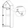 Vipack Kinderkleiderschrank Casami 57,6 x 171,3 x 37 cm MDF lackiert gelb-weiß