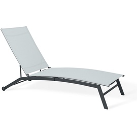 Ondis24 Chaise Sonnenliege anthrazit/weiß