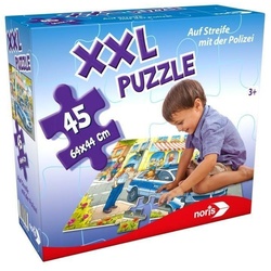 Noris Puzzle XXL Puzzle Auf Streife mit der Polizei. 45 Teile, Puzzleteile