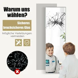 Costway Ganzkörperspiegel 37 x 120 cm Silber