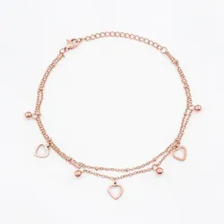 Sensora Jewelry Heart Charm Armband Rosegold - 
