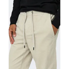 Only & Sons ONSLINUS TAP Cordschlupfhose Beige S