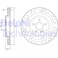 Delphi Bremsscheibe BG4958C