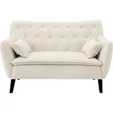 Atlantic Home Collection 2-Sitzer Janna, inklusive 2 Zierkissen beige