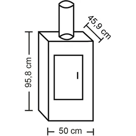ADURO Kaminofen 9.1 schwarz